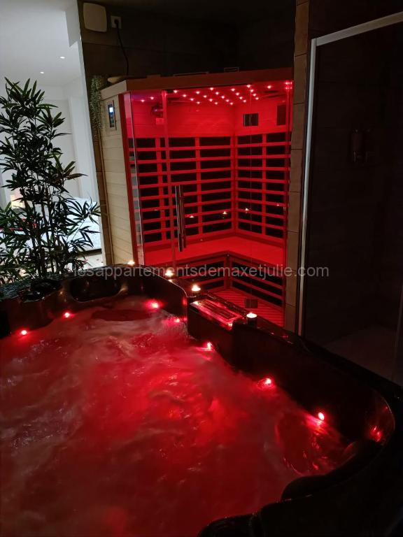 Photo de Spa appartement O temps suspendu Reims centre sauna et jacuzzi