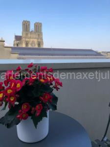 Studio cosy vue cathédrale à Reims
